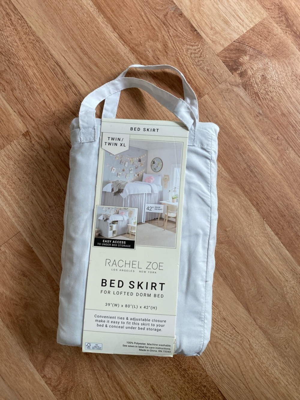 Rachel Zoe  Bed Skirt for Twin/Twin XL lofted dorm bed NWT